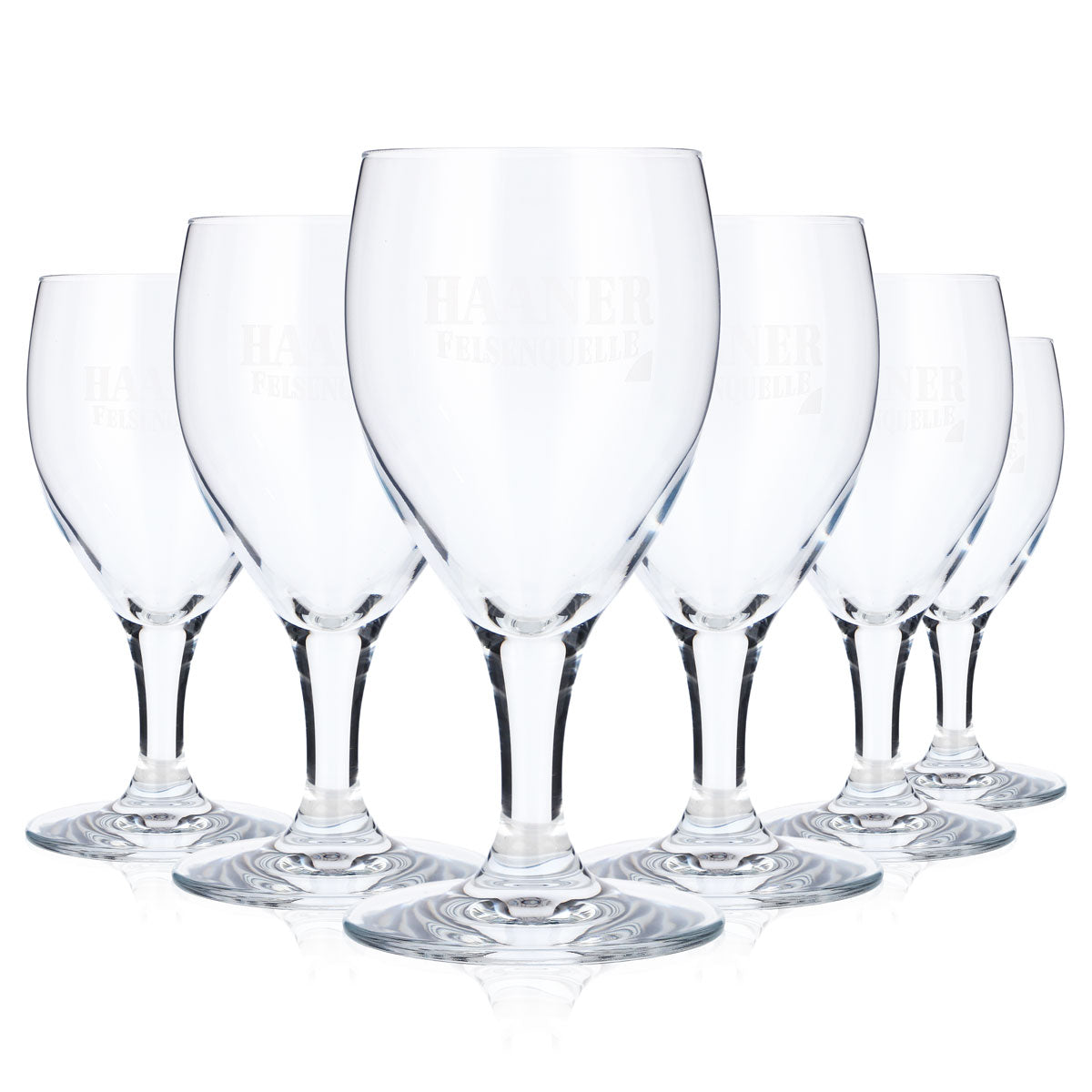 6x Haaner Felsenquelle Stielglas Wassergläser Wasser Glas 0,18l Kelch – Ansicht 5