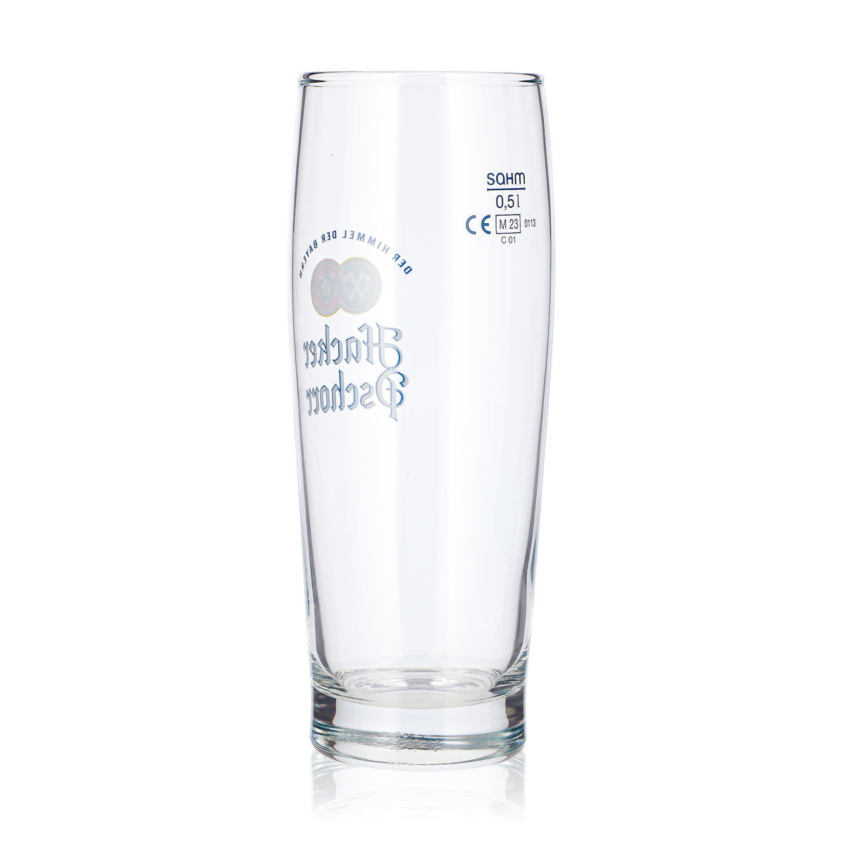 6x Hacker Pschorr Bier Glas 0,5l Willi Becher Blaues Logo Sahm Seidel (6er Set) – Ansicht 4