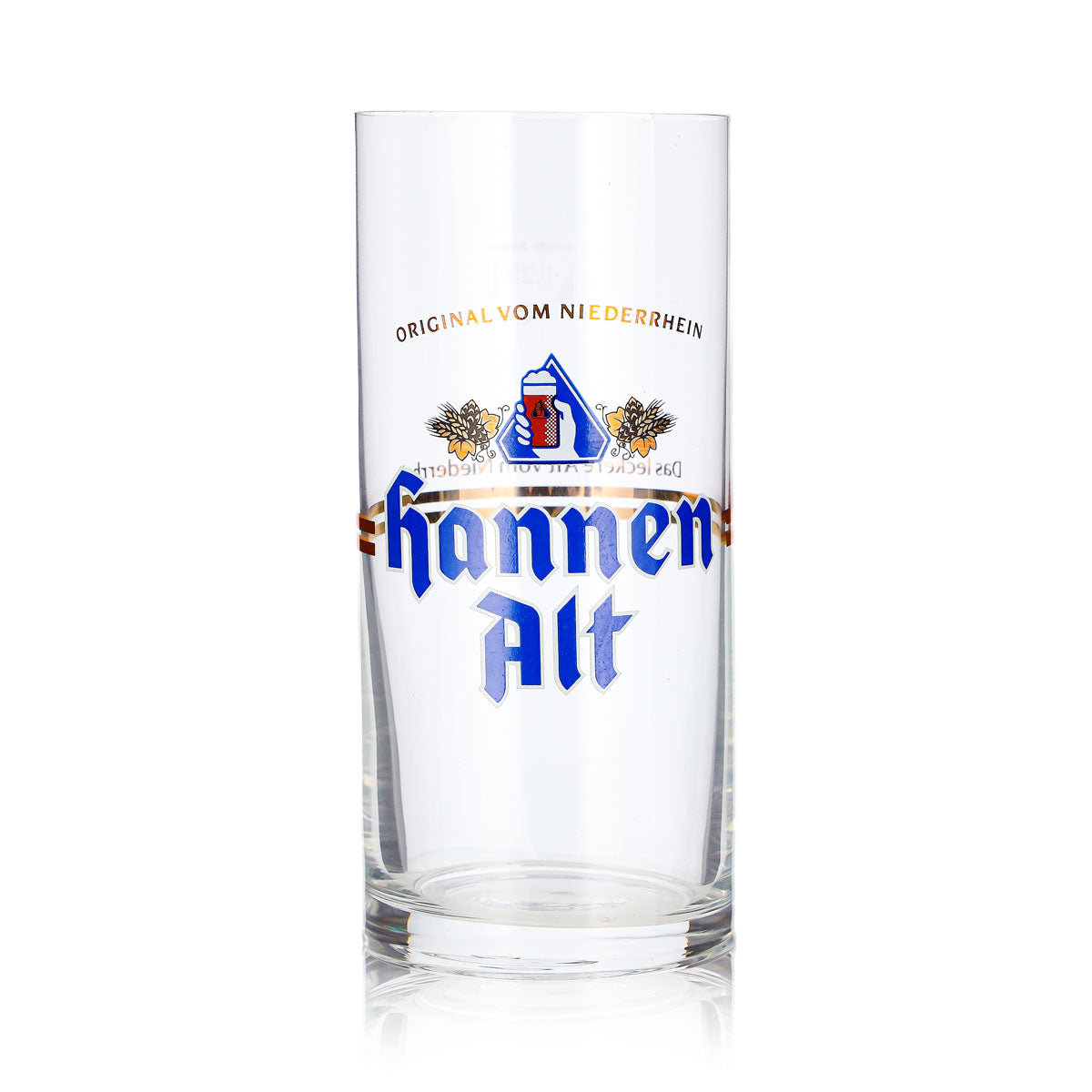 6x Hannen Alt Bier Glas 0,25l Becher Niederrhein Ritzenhoff Altglas (6er Set) – Ansicht 3
