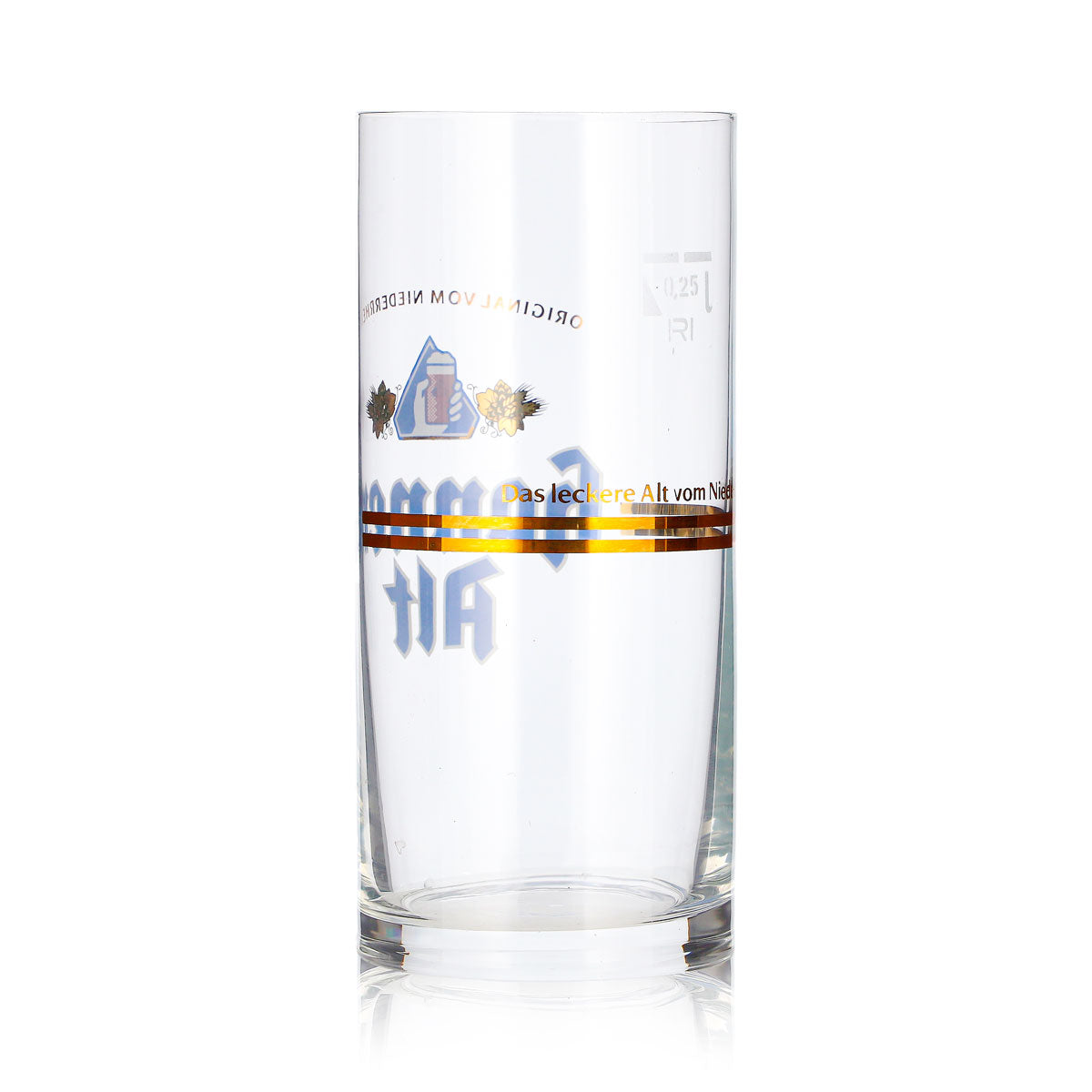 6x Hannen Alt Bier Glas 0,25l Becher Niederrhein Ritzenhoff Altglas (6er Set) – Ansicht 5