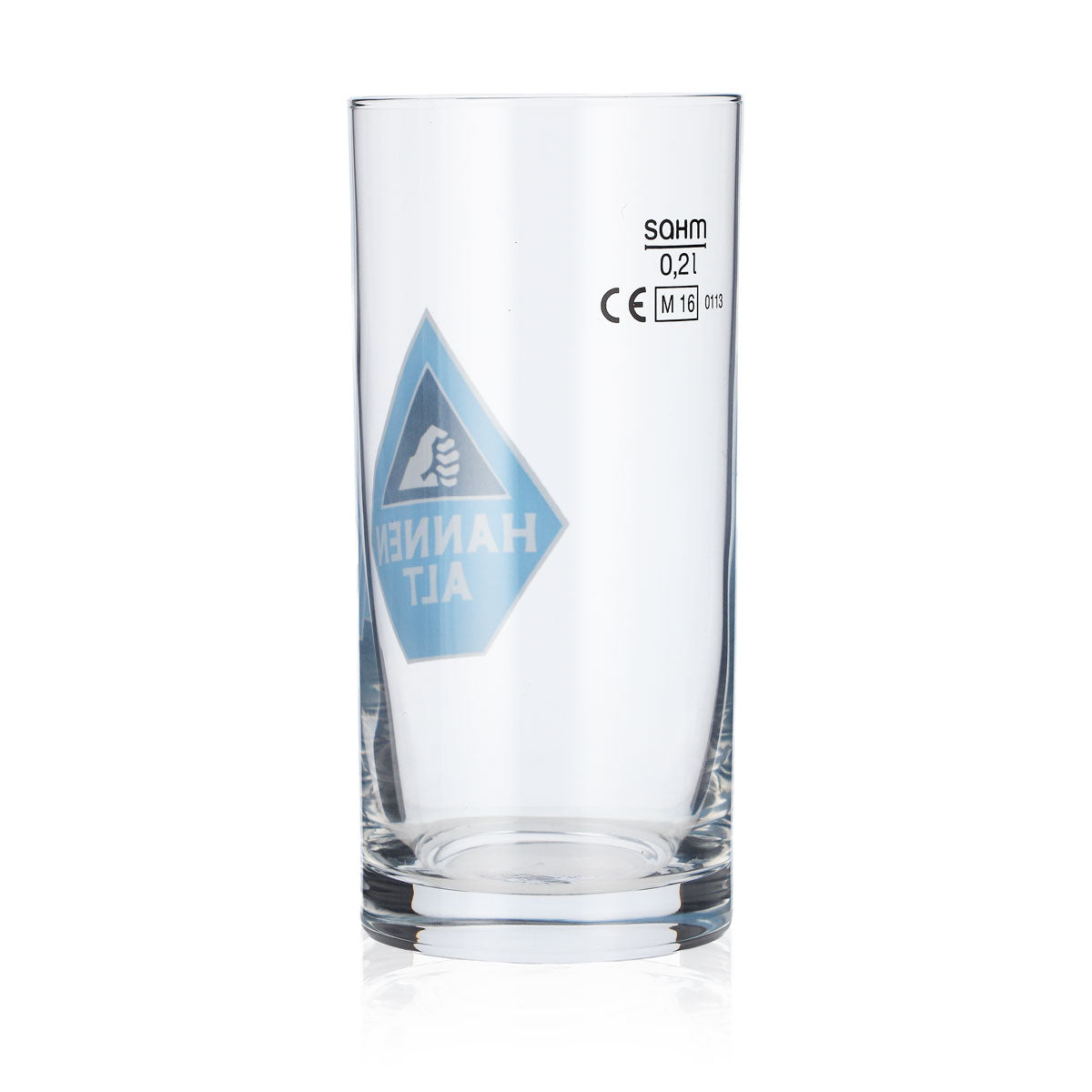 6x Hannen Alt Bier Glas Stange 0,2l Becher Hell blau sahm – Ansicht 4