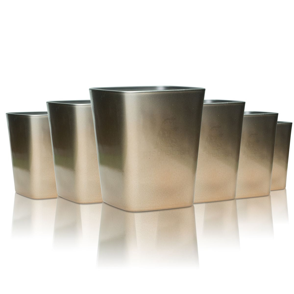 6x Hardenberg Glas 0,28l Tumbler Bronze Longdrinkglas Gläser Set Borgonovo