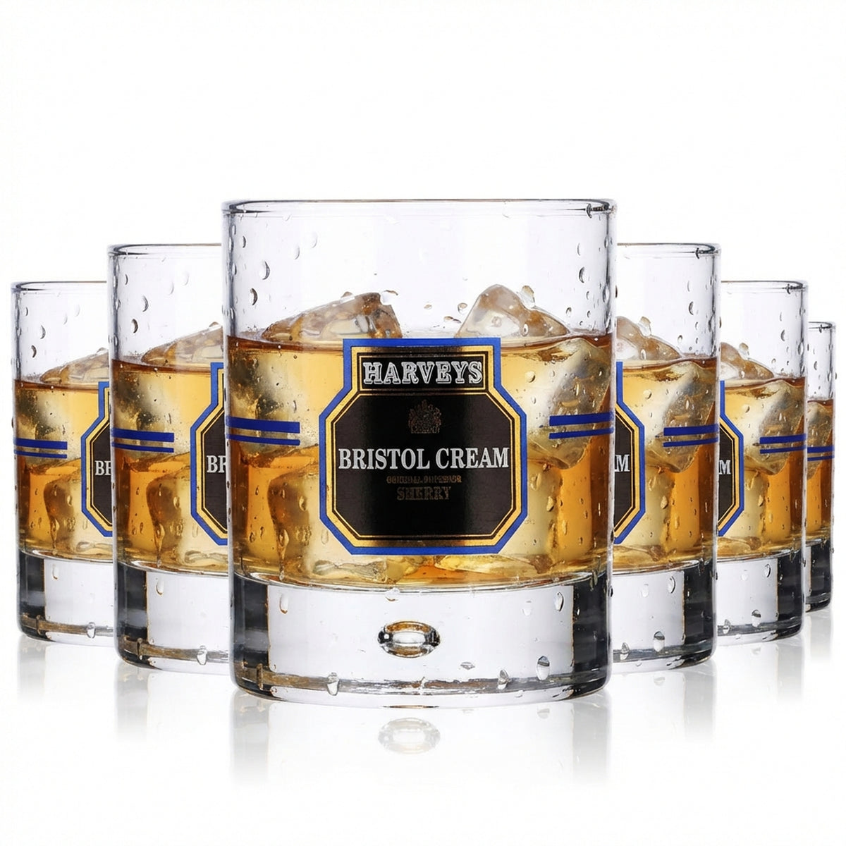 6x Harvey Likörglas Tumbler Gläser 0,2l "Bristol Cream"