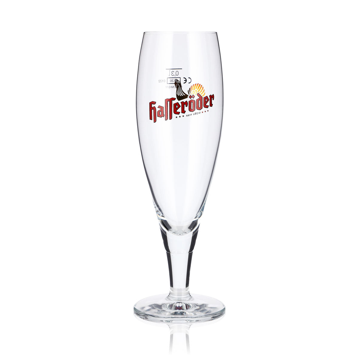 6x Hasseröder Bier Glas 0,3l Pokal goldener Hahn Ritzenhoff Tulpe – Ansicht 2