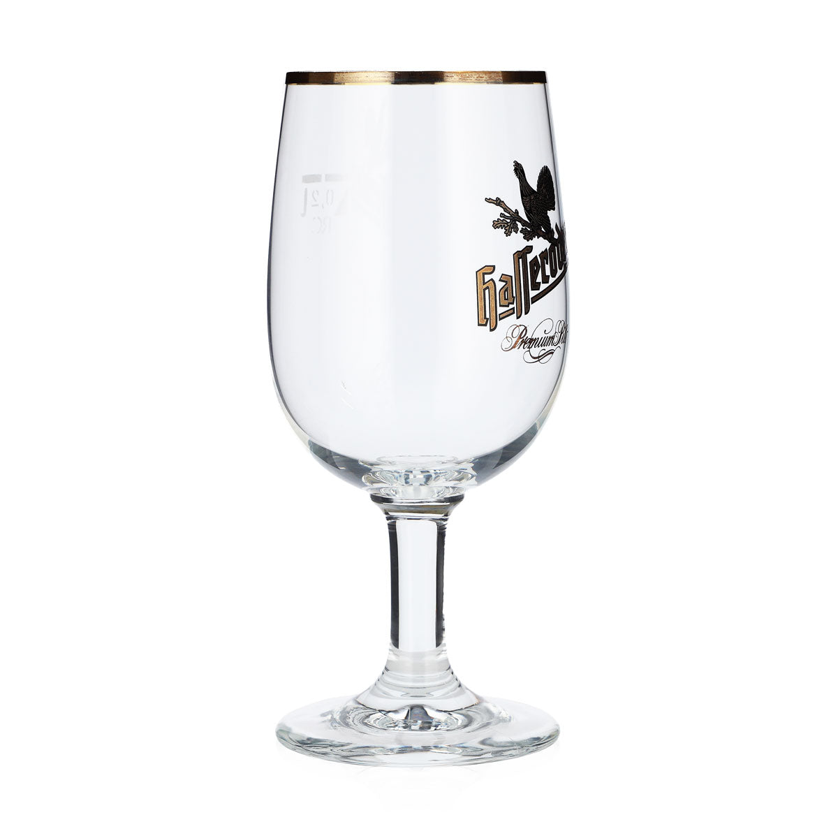 6x Hasseröder Bier Glas Pokalgläser 0,2l Goldrand "Premium Pils" Ritzenhoff – Ansicht 3