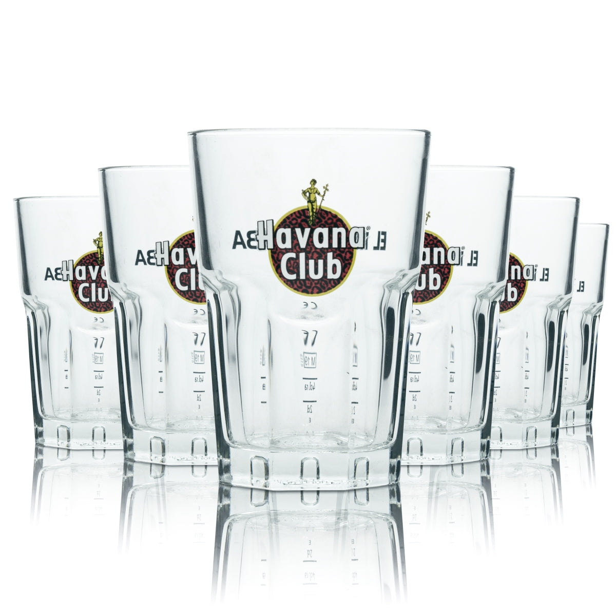 6x Havana Tiger Glas 0,34l Limited Sonderedition Longdrink Tumbler Gläser Set Rot