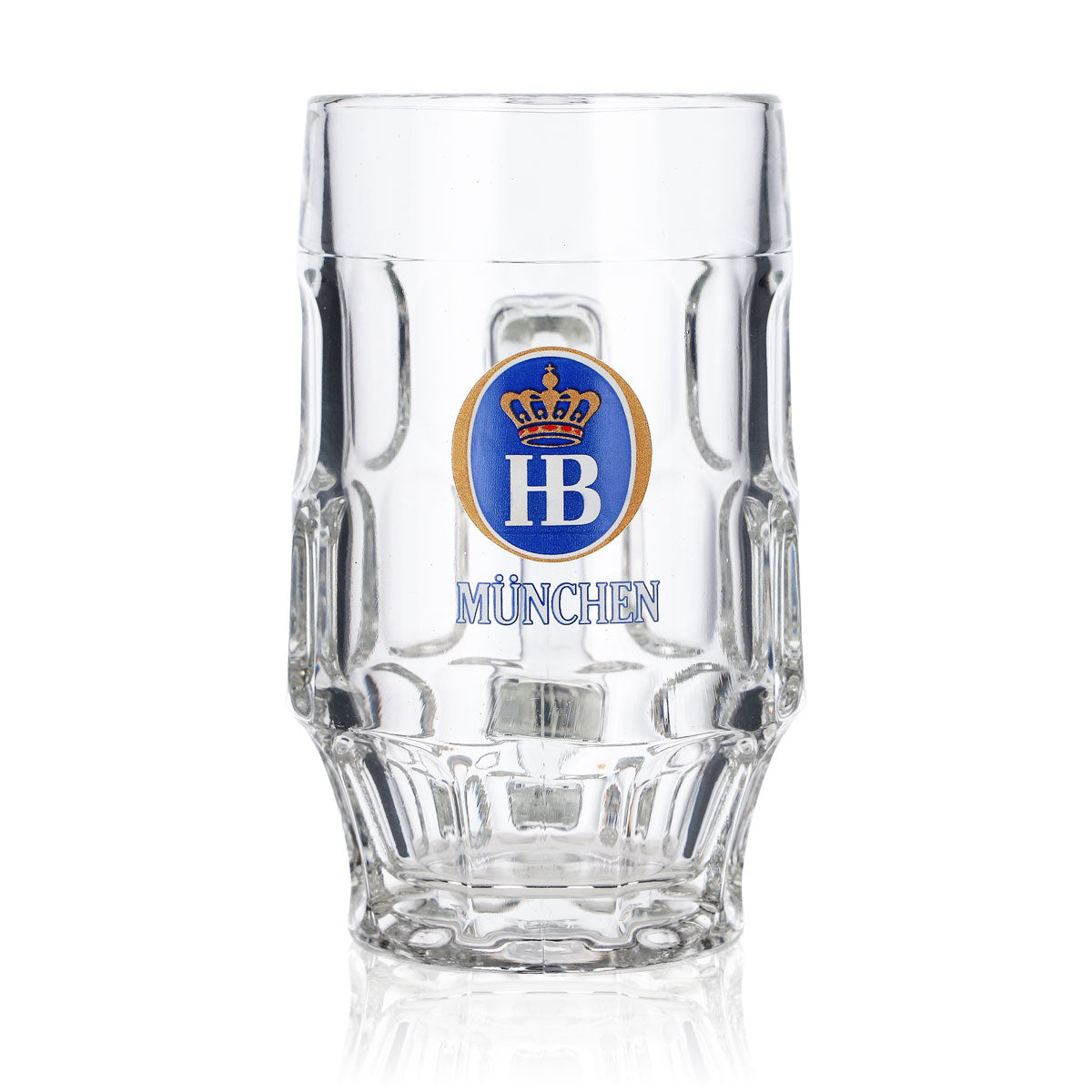 6x HB München Glas 0,3l Bierkrug Konturglas Humpen Seidel Gläser Set Brauerei – Ansicht 2