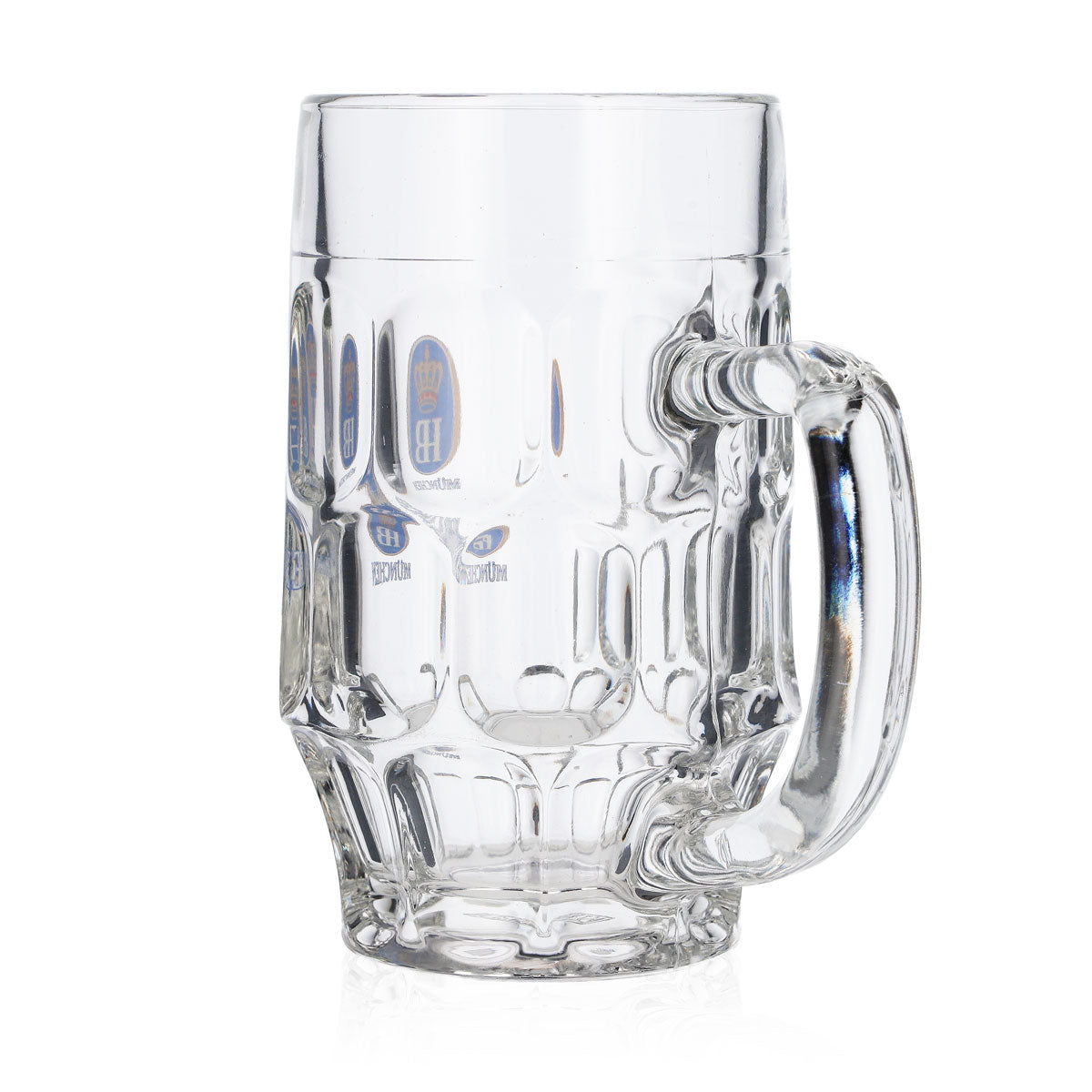 6x HB München Glas 0,3l Bierkrug Konturglas Humpen Seidel Gläser Set Brauerei – Ansicht 5