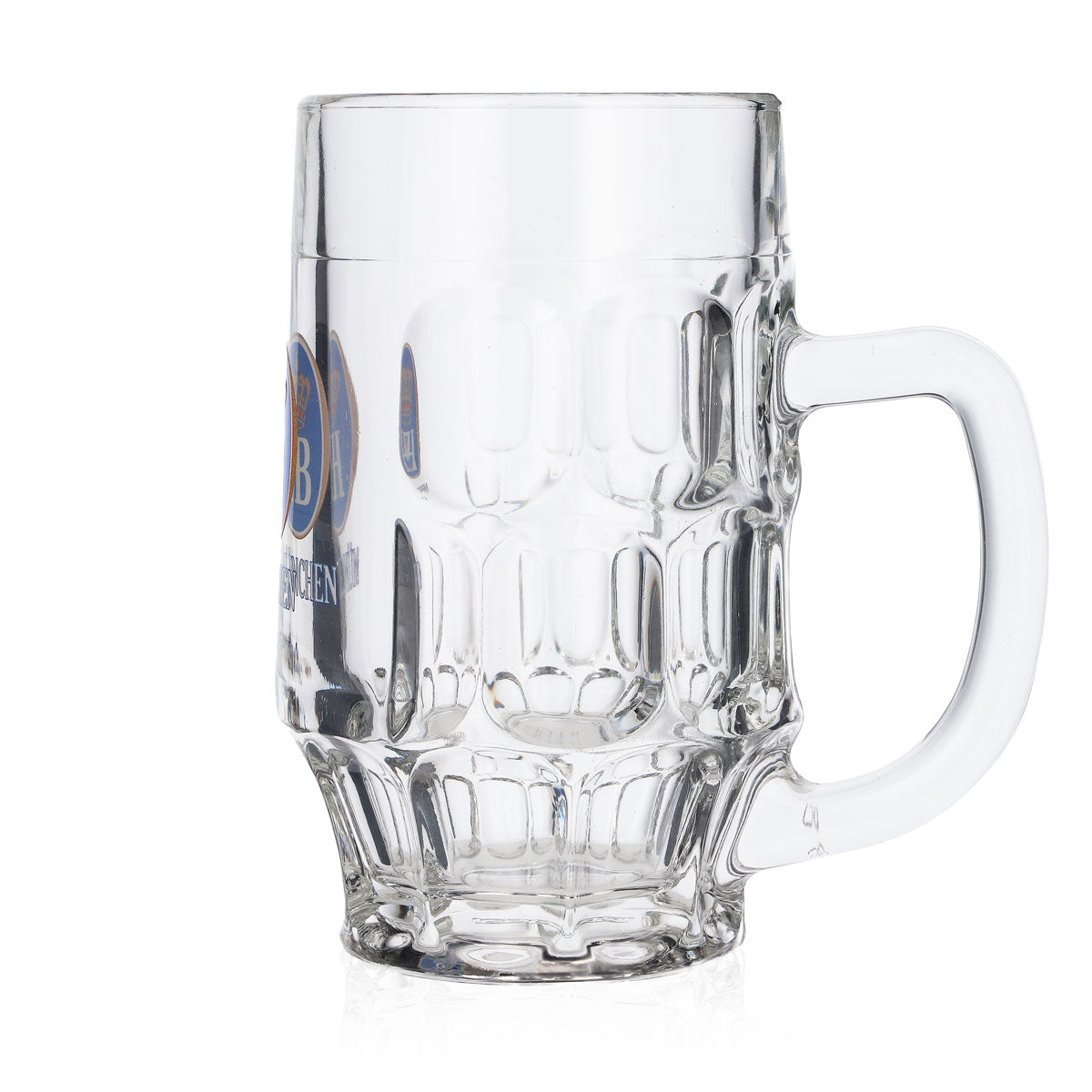 6x HB München Glas 0,3l Bierkrug Konturglas Humpen Seidel Gläser Set Brauerei – Ansicht 6