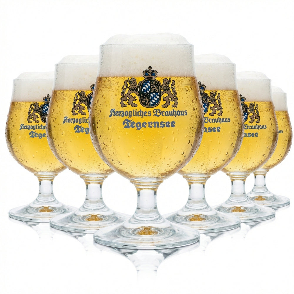 6x HB Tegernsee Glas 0,2l Tulpe Schwenker Pokal Gläser Geeicht Gastro Brauhaus