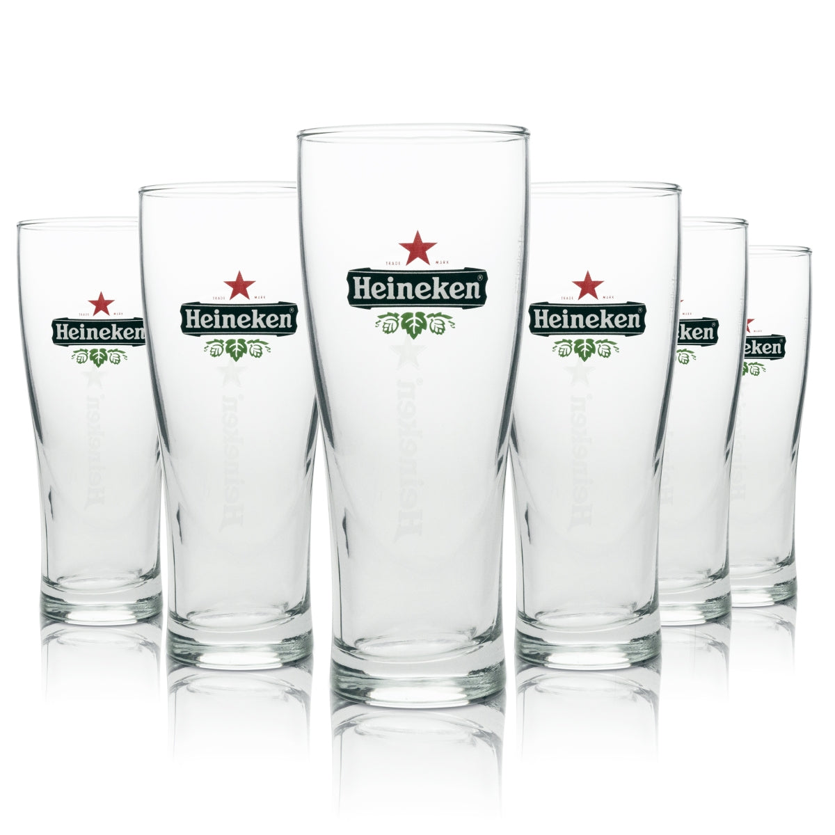 6x Heineken Bier Glas Longdrink 300ml