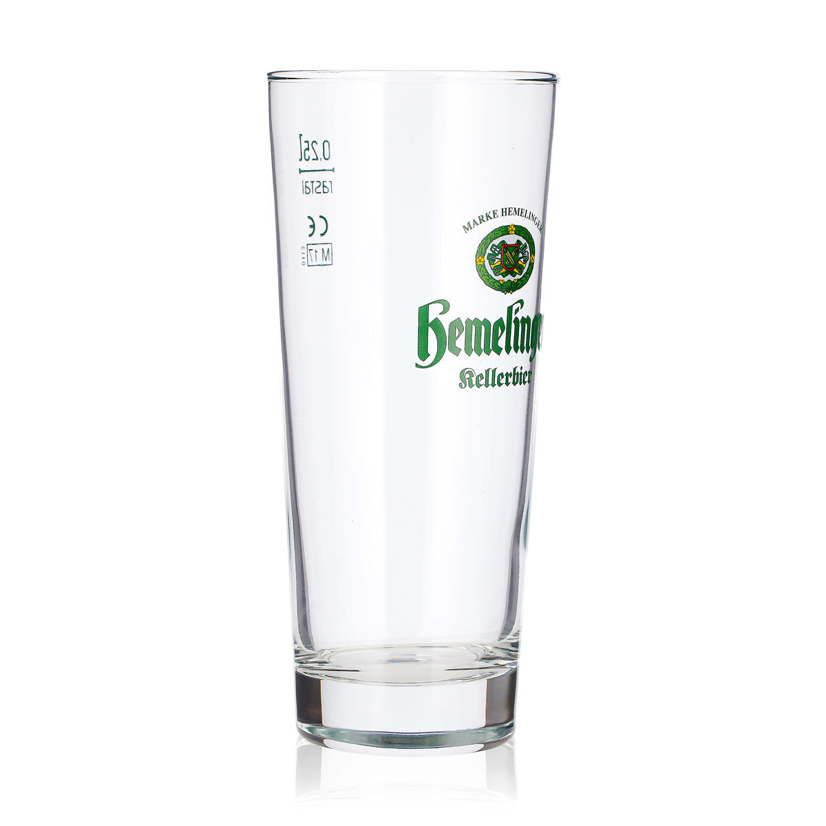 6x Hemelinger Bier Glas 0,25l Longdrink Grünes Logo Rastal Kellerbier (6er Set) – Ansicht 3
