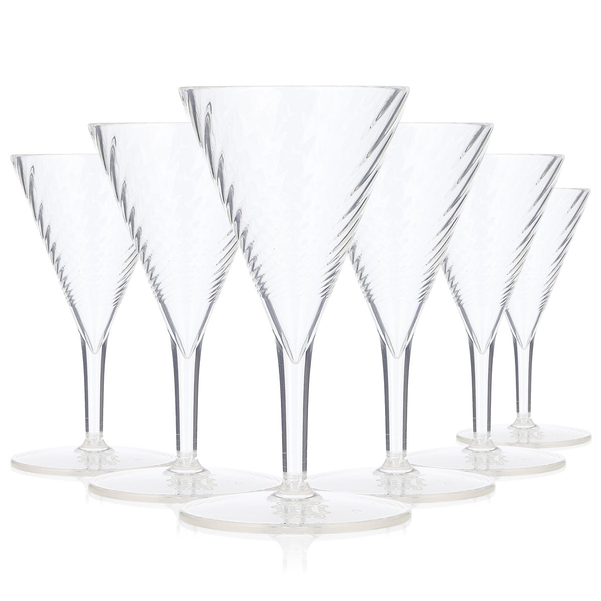 6x Hendricks Gin Glas 0,05l Tiny Martiniglas Kunststoff Copa Tonic (6er Set)
