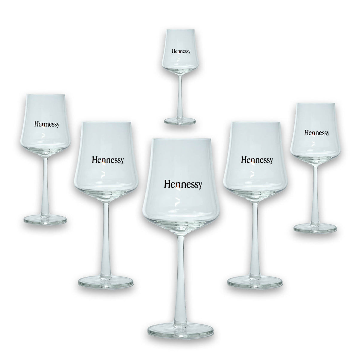 6x Hennessy Cognac Glas Sunset Aperitive Glas VSOP
