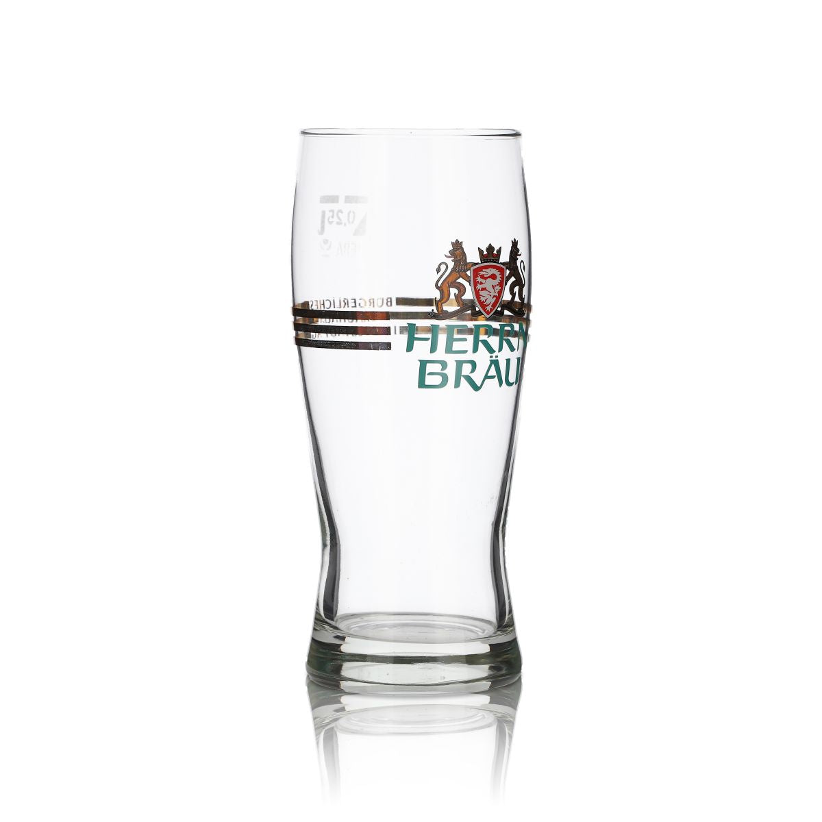 6x Herrnbräu Glas 0,25l Willibecher Biergläser Set Brauerei Gastro Geeicht – Ansicht 3