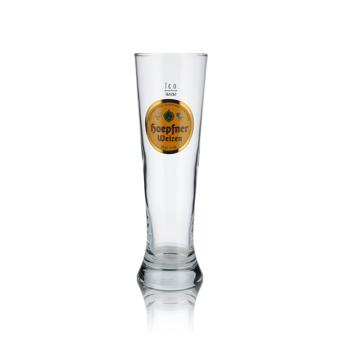 6x Hoepfner Glas 0,3l Hefeweizenglas Weißbierglas Gläser Set Brauerei Karlsruhe – Ansicht 2