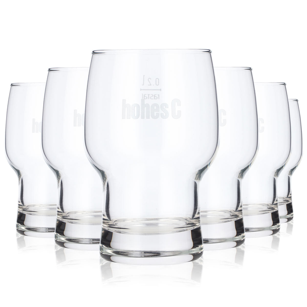 6x Hohes C Saft Glas Saftgläser Limogläser 0,2l Becher Rastal – Ansicht 5