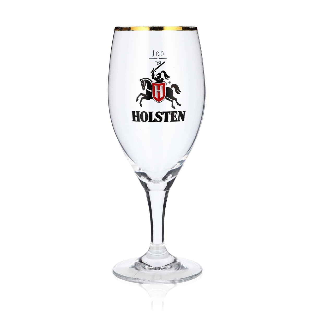 6x Holsten Bier Glas Biergläser 0,3l Pokalgläser Goldrand Ritzenhoff – Ansicht 2