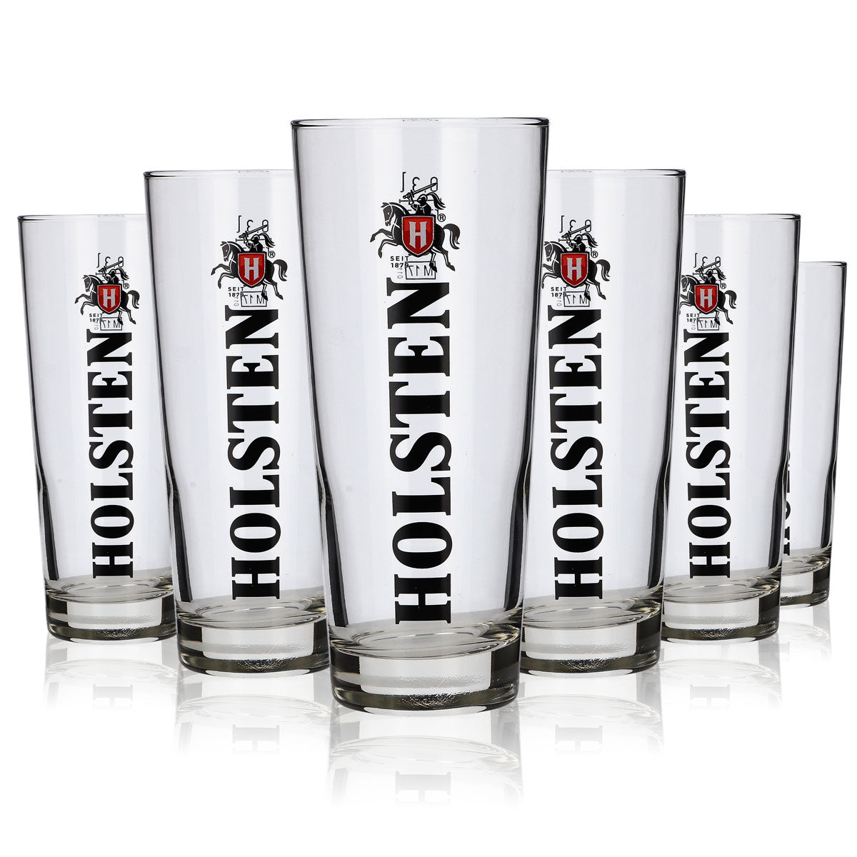 6x Holsten Glas 0,3l Willi Becher Frankonia Pils Biergläser Set Brauerei Gastro – Ansicht 5