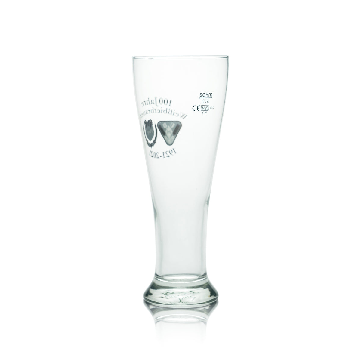 6x Hopf Glas 0,5l Weißbier Pokal Gläser Jubiläum Sonder Edition 100 Jahre Brauer – Ansicht 3