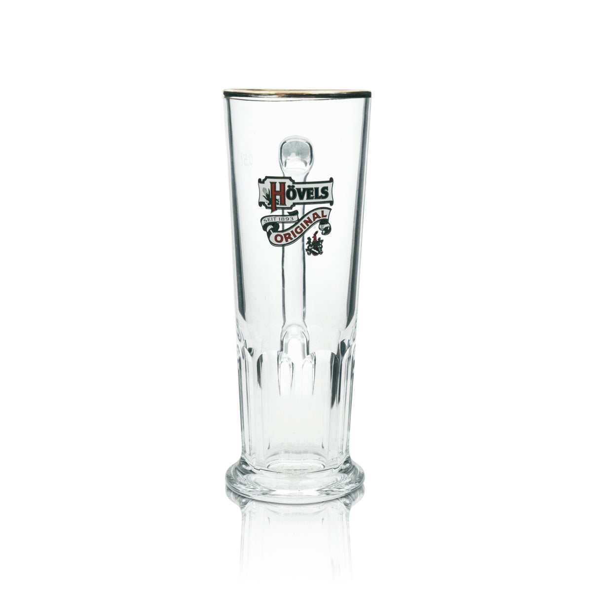 6x Hövels Bier Glas Krug 0,5l Goldrand Sahm – Ansicht 2