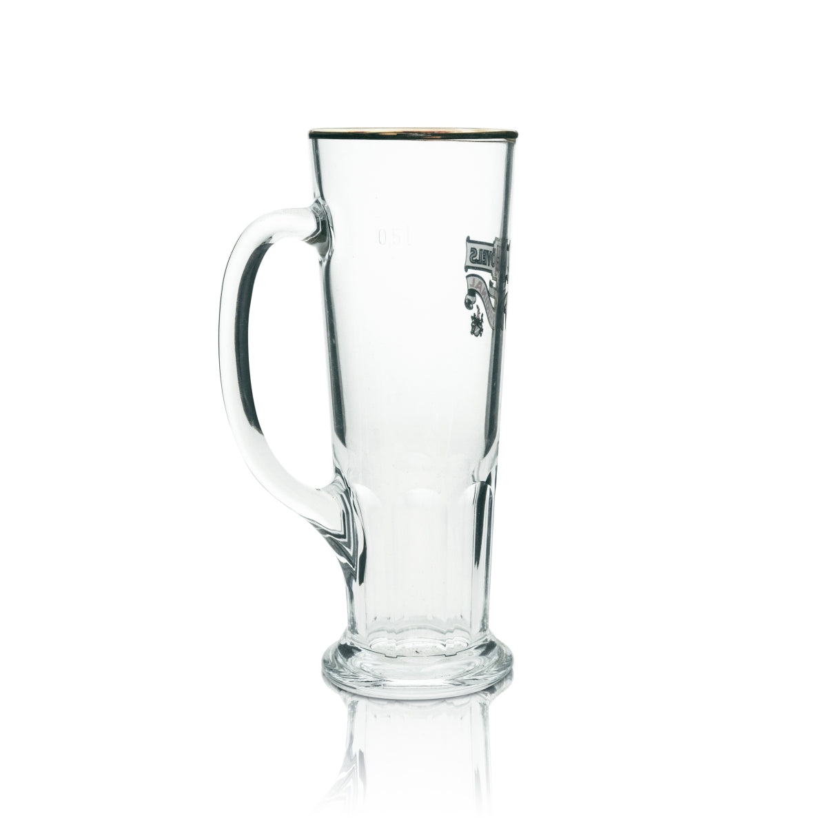6x Hövels Bier Glas Krug 0,5l Goldrand Sahm – Ansicht 3