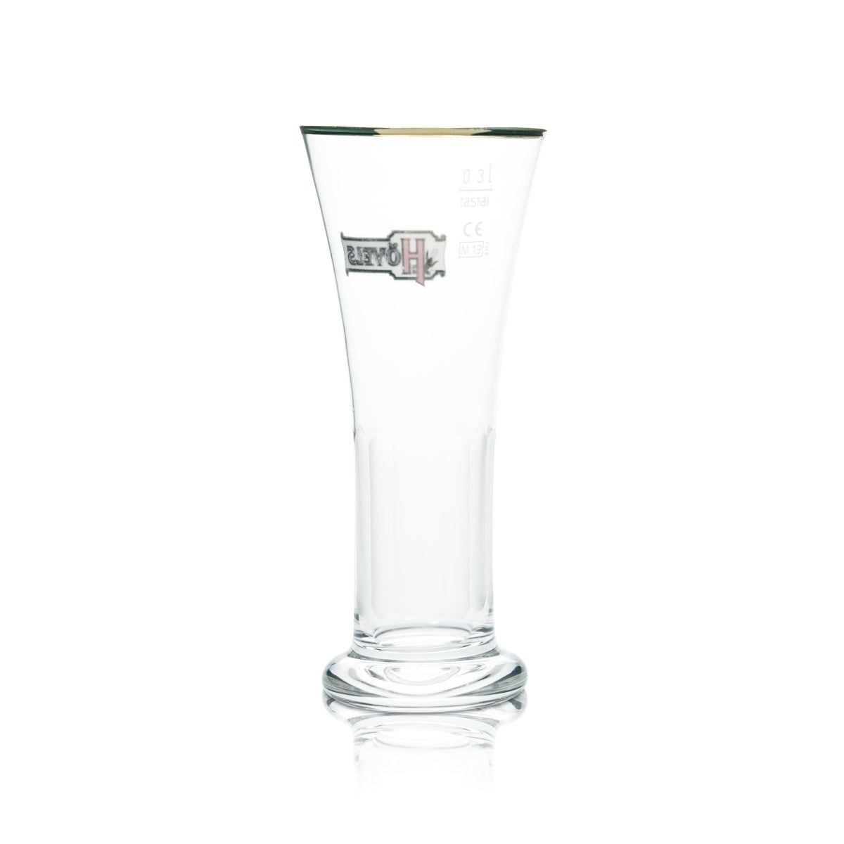 6x Hövels Glas 0,3l Bier Pokal Goldrand Viktoria-Becher Gläser Dortmund Brauerei – Ansicht 3