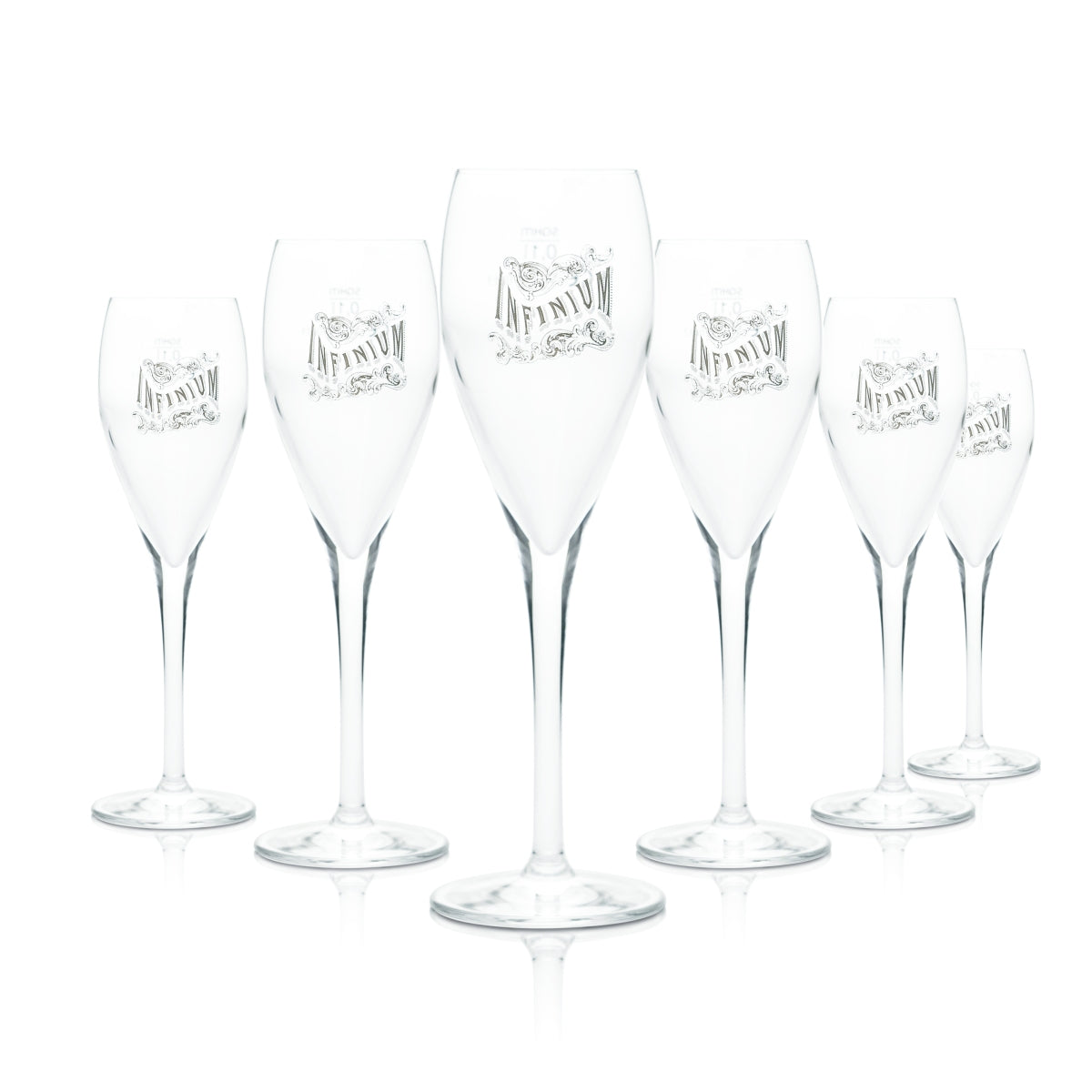 6x Infinium Glas 0,1l Champagner Bier Kelch Flöte Sekt Gläser Samuel Adams