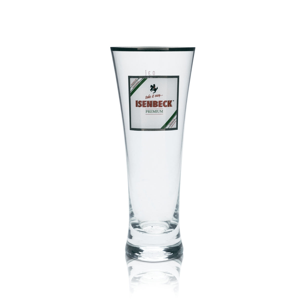 6x Isenbeck Glas 0,3l Bier Pokal Tulpe Silberrand Gläser Premium Geeicht Gastro – Ansicht 2