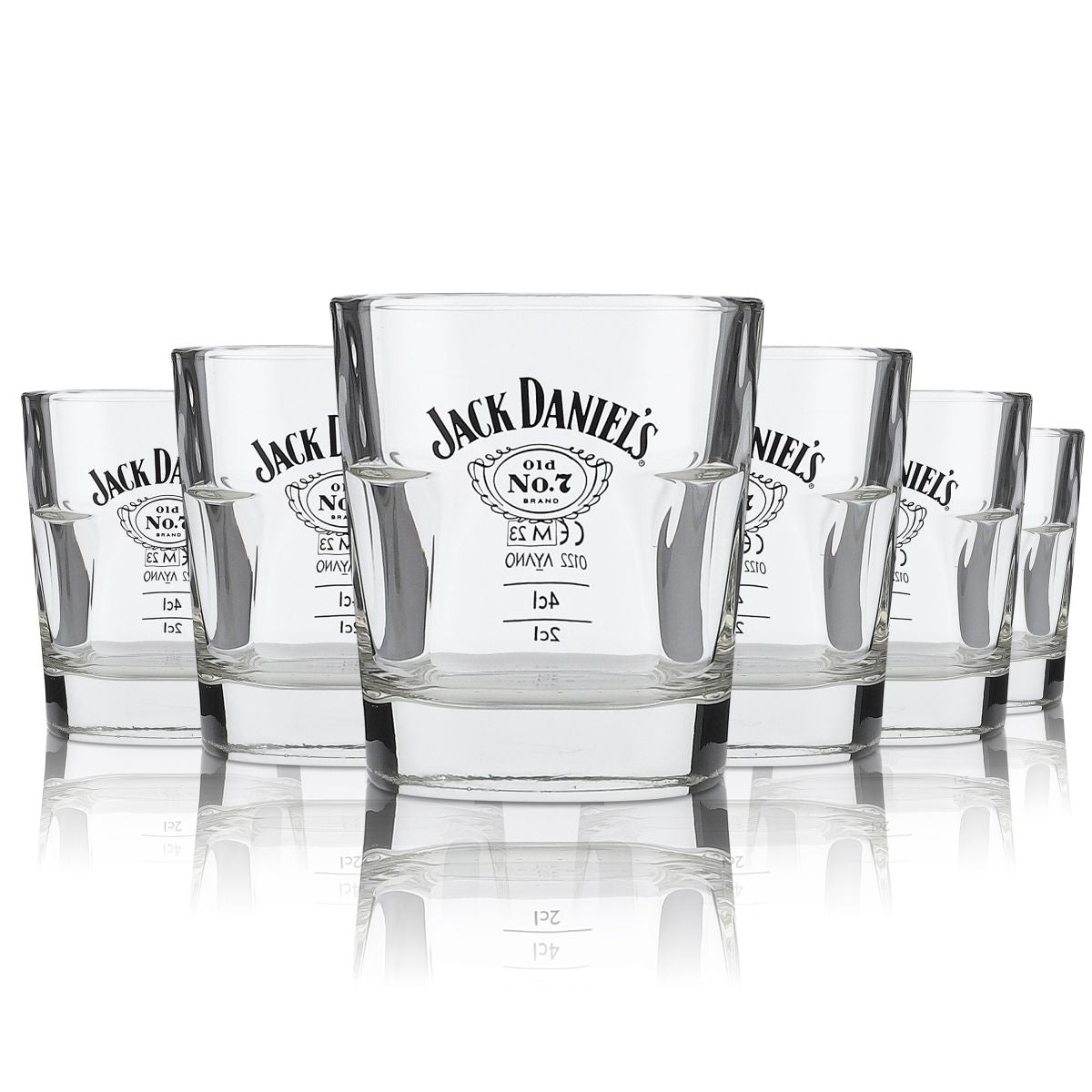 6x Jack Daniels Whiskey Glas 0,2l Tumbler Gläser Old No. 7 Longdrink Gastro Bar – Ansicht 4
