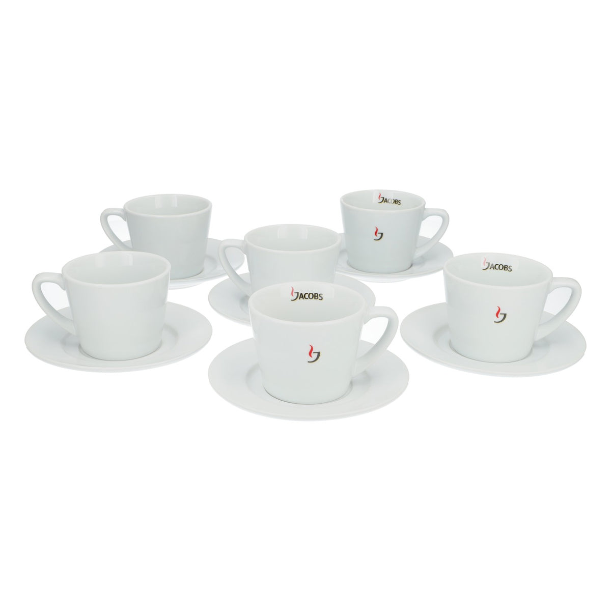 6x Jacobs Kaffee Cappuccino Set Kaffeetassen Set Latte Set 0,25l