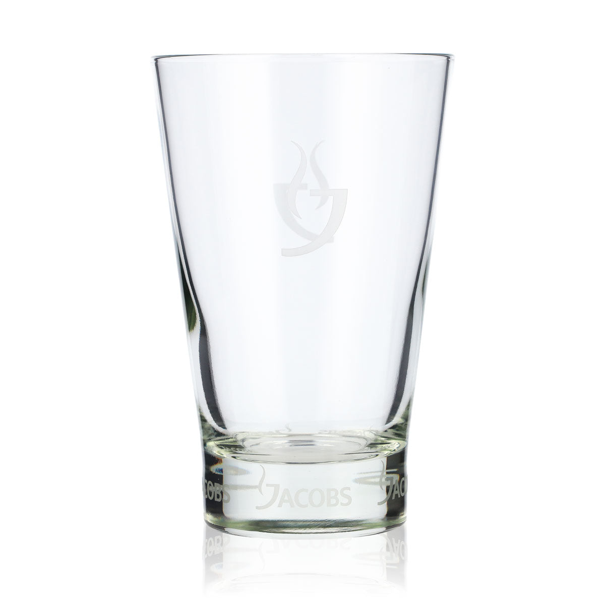 6x Jacobs Kaffee Glas Latte Glas Capuccino Glas 0,28l Sataniertes Logo – Ansicht 2