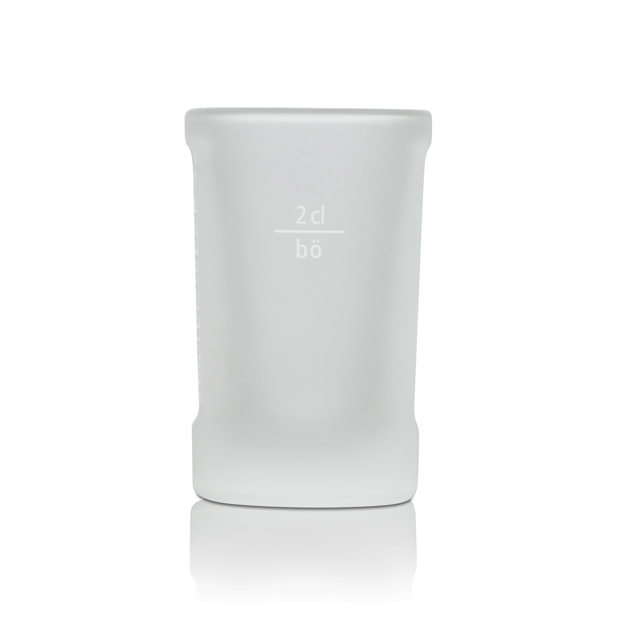 6x Jägermeister Glas 2cl Frosted Shot Kurze Stamper Schnaps Gläser Kontur Relief – Ansicht 3