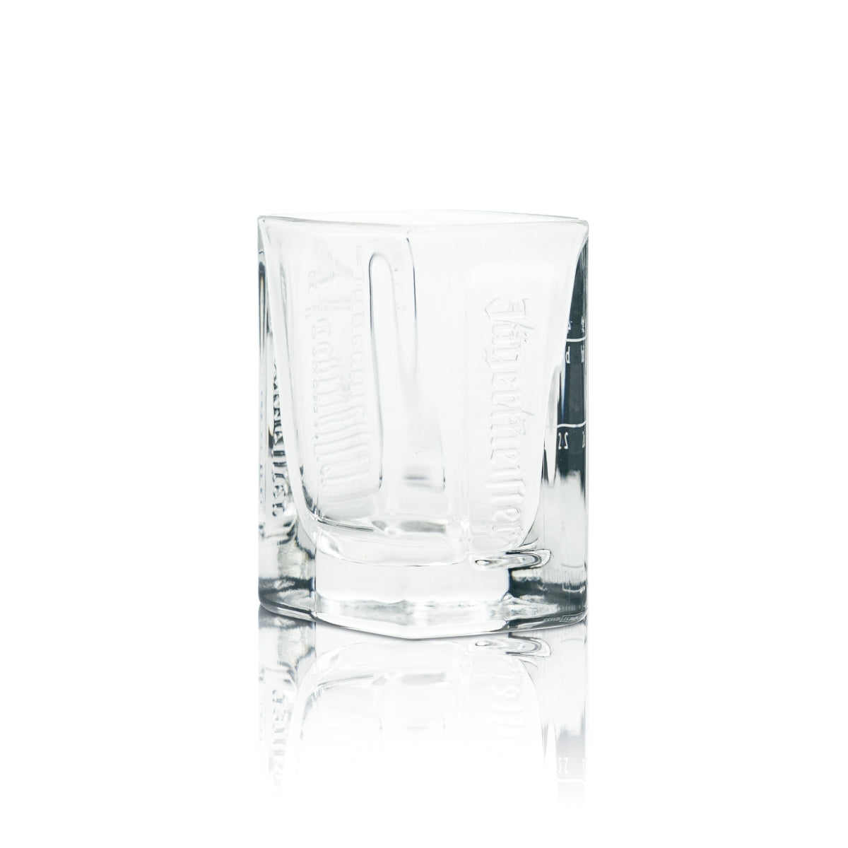 6x Jägermeister Manifest Glas 2cl 4cl Shot Gläser Relief Schnaps Kurze Stamper – Ansicht 2