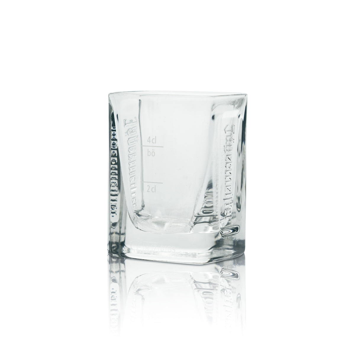 6x Jägermeister Manifest Glas 2cl 4cl Shot Gläser Relief Schnaps Kurze Stamper – Ansicht 3