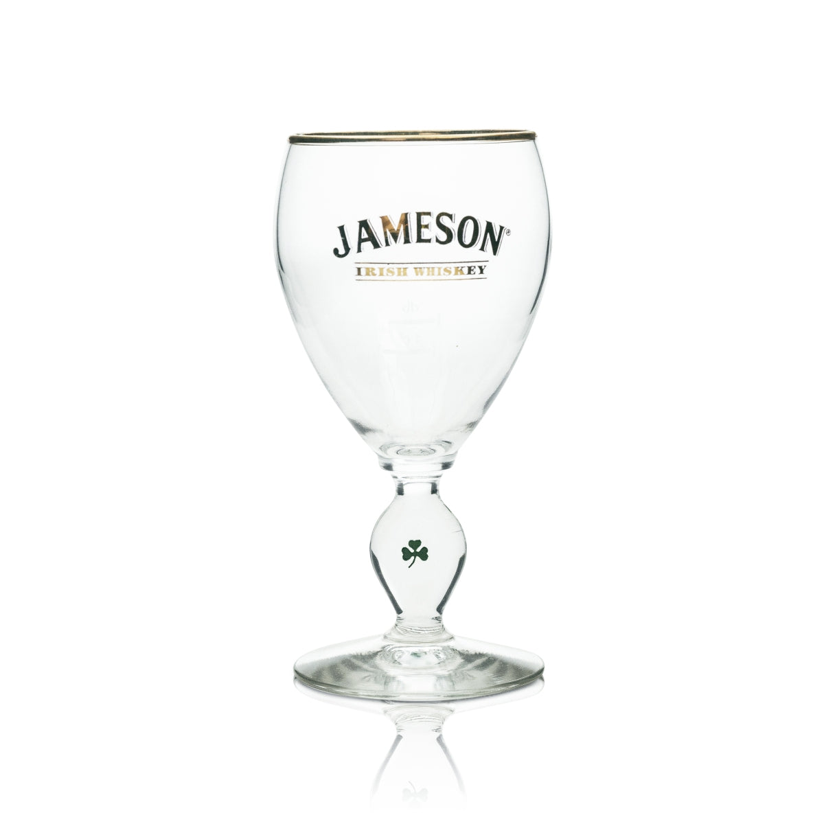 6x Jameson Whiskey Glas Irish Coffee 4cl Goldrand und Kleeblatt – Ansicht 2
