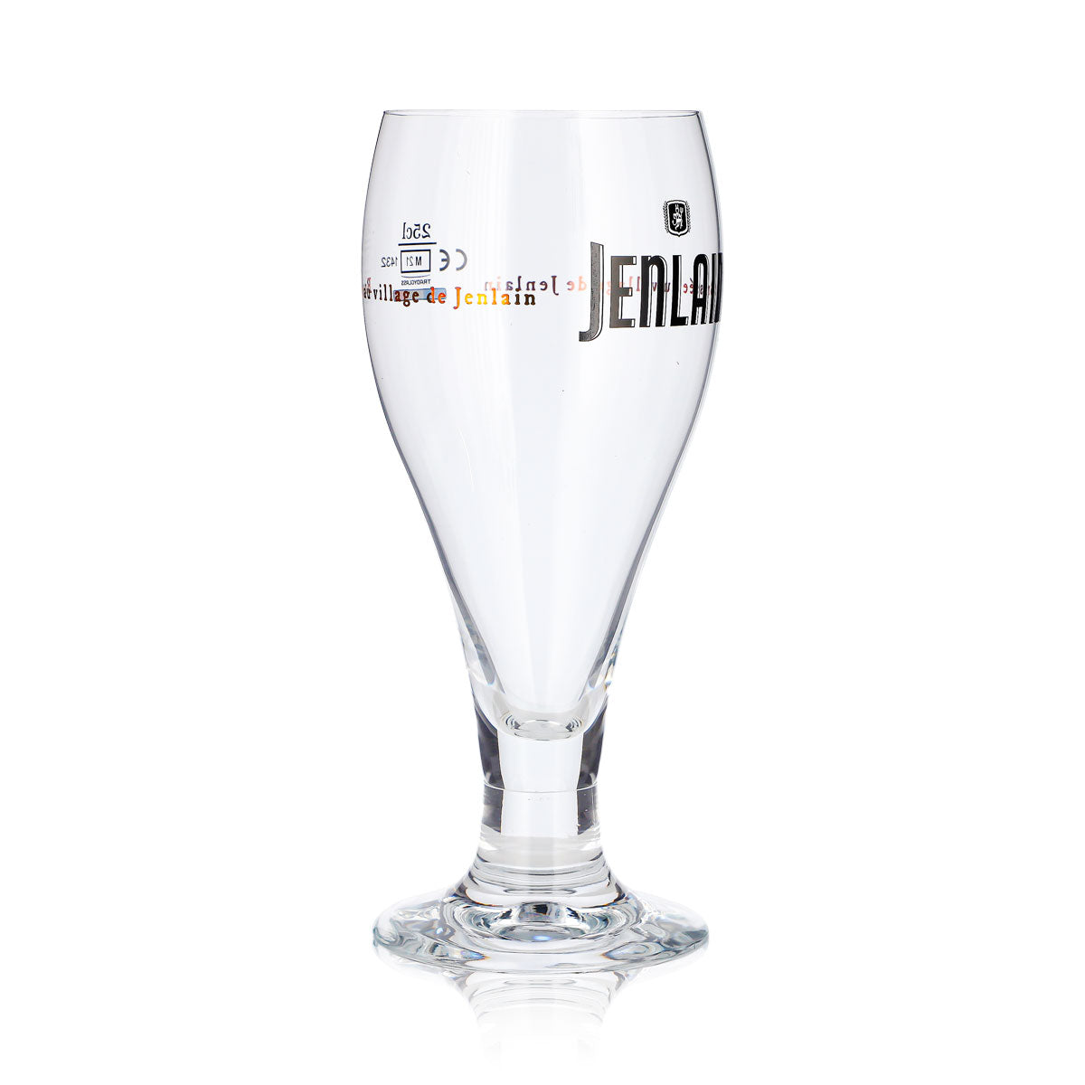 6x Jenlain Bier Glas 0,25l Pokal au Village de Jenlain Schwarze (6er Set) – Ansicht 4