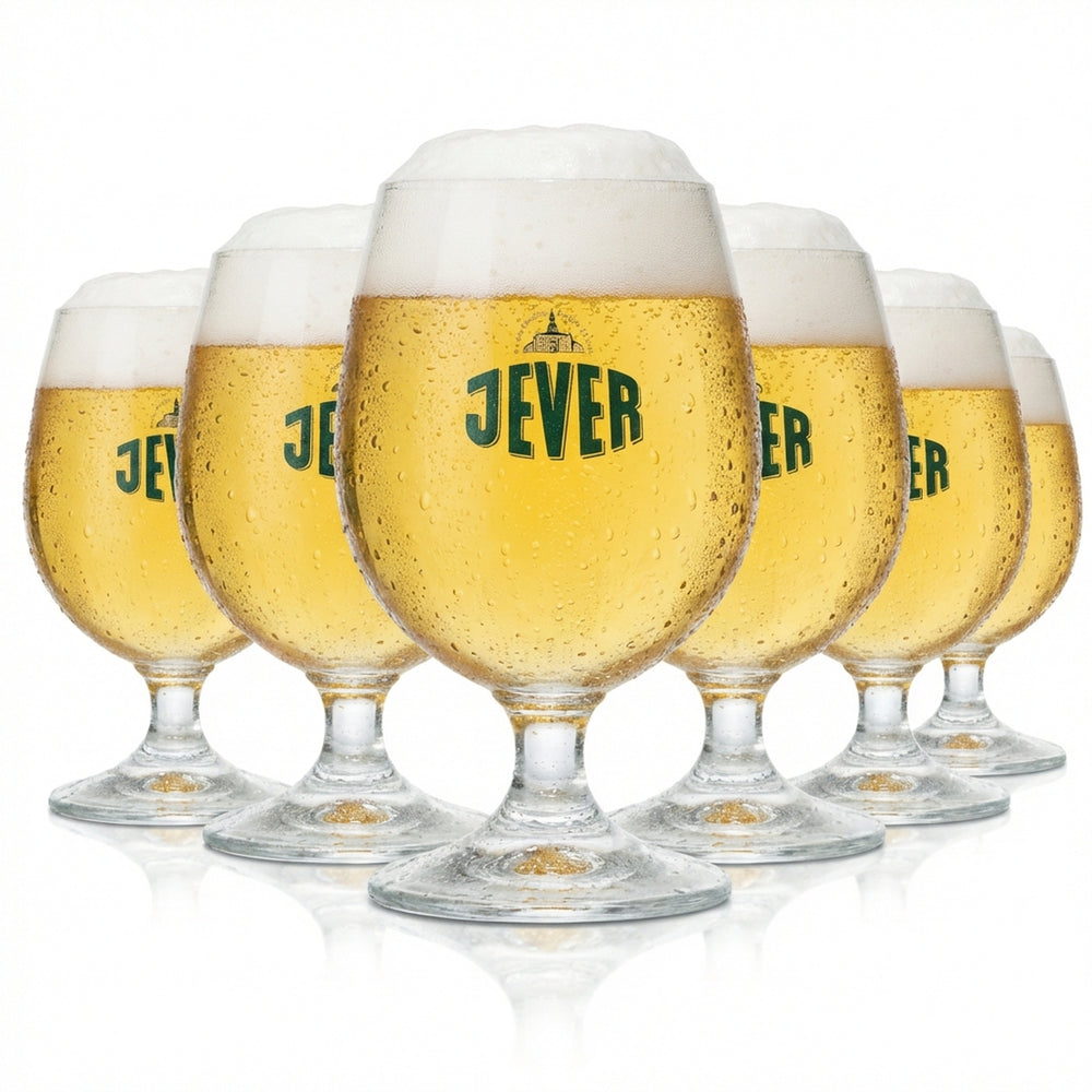 6x Jever Bier Glas Frankfurt Schwenker 0,3l Ballon Tulpe Gläser Pokal Tasting