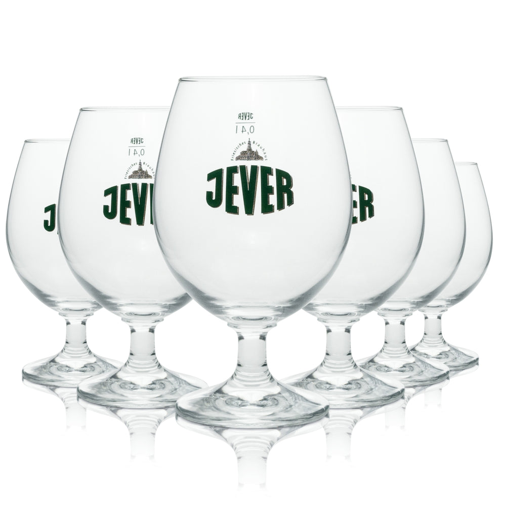 6x Jever Bier Glas Frankfurt Schwenker 0,4l Ballon Tulpe Gläser Pokal Tasting