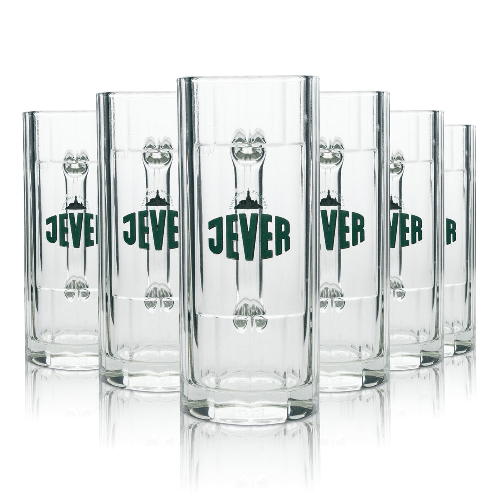 6x Jever Bier Glas Krug Pilsener 0,3l rastal