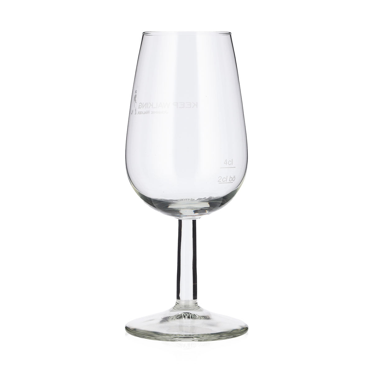 6x Johnnie Walker Whiskey Glas 2cl + 4cl tastingglas Mann auf Logo – Ansicht 4