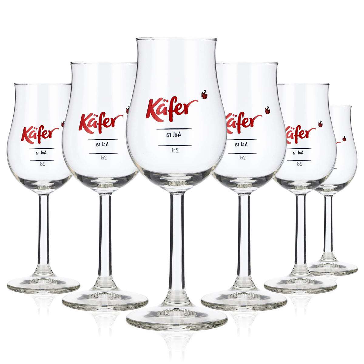 6x Käfer Tasting Glas 2cl/4cl Noisingglas Grappa-Kelch Rastal
