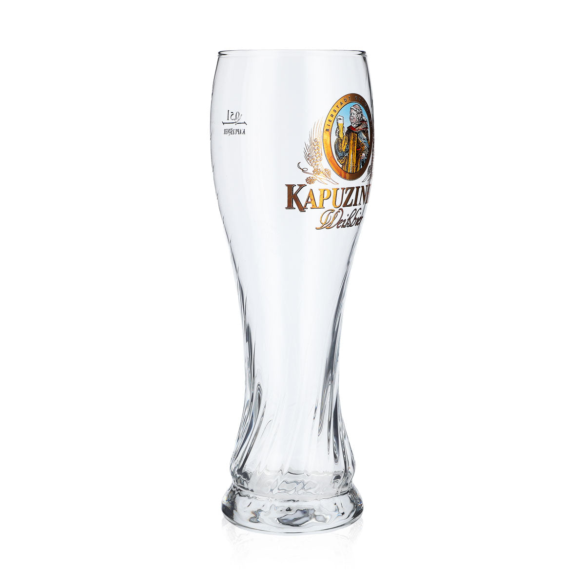 6x Kapuziner Bier Glas Weißbier Gläser Bierglas im Relief 0,5l – Ansicht 3