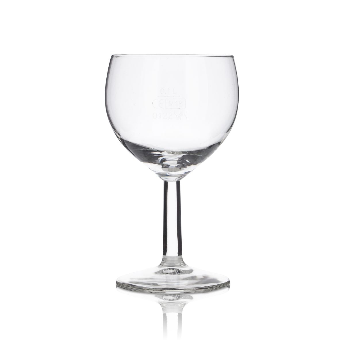 6x Kelch Glas 0,1l Mineralwasser Sprudel Saft Gläser Set Blanko Ohne Logodruck – Ansicht 2