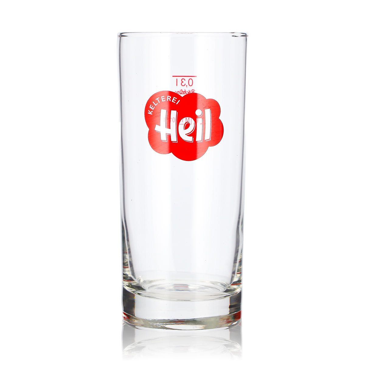 6x Kelterei Heil Apfelwein Glas 0,3l Longdrink rotes Logo Böckling (6er Set) – Ansicht 2