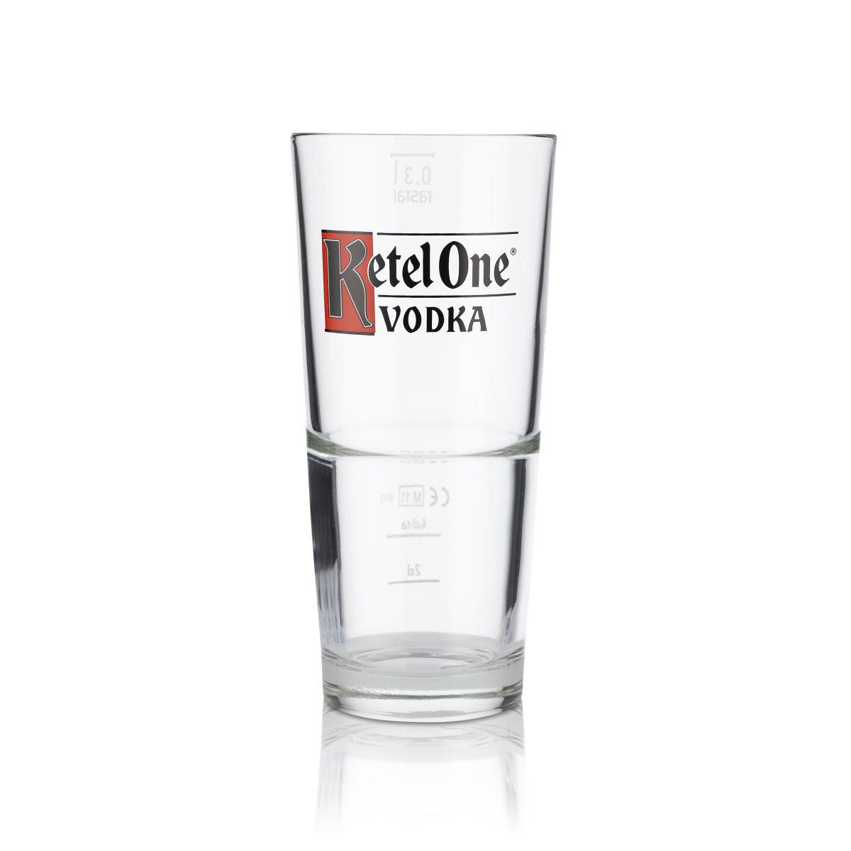 6x Ketel One Vodka Glas Shotgläser Vodka Longdrinkglas Stapelglas 2cl/ 4cl 0,3l – Ansicht 2