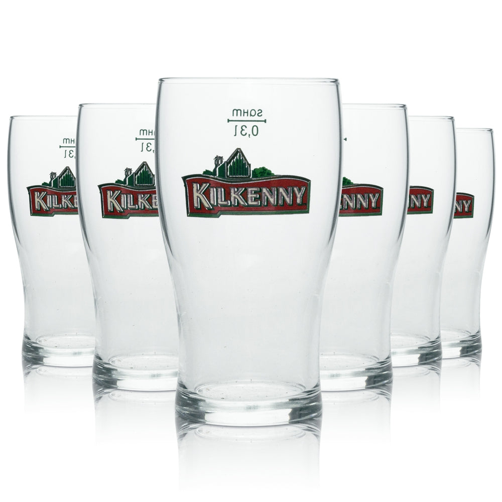 6x Kilkenny Bier Glas Longdrink 300ml sahm