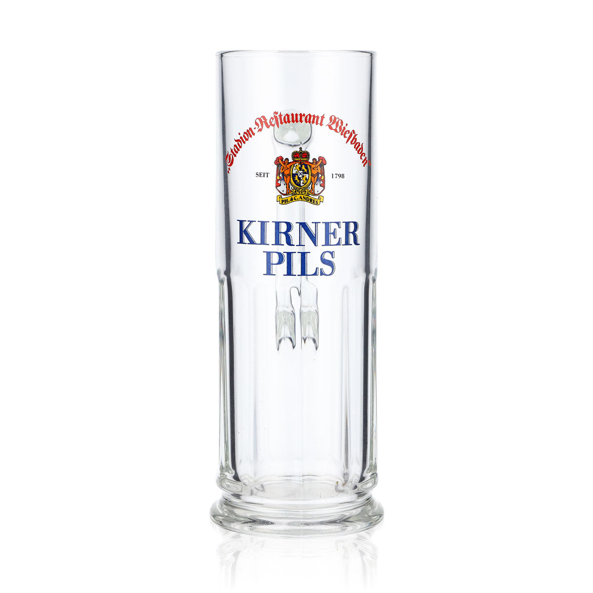 6x Kirner Privatbrauerei Bier Glas 0,3l Krug Relief Maximilian-Seidel Sahm – Ansicht 2