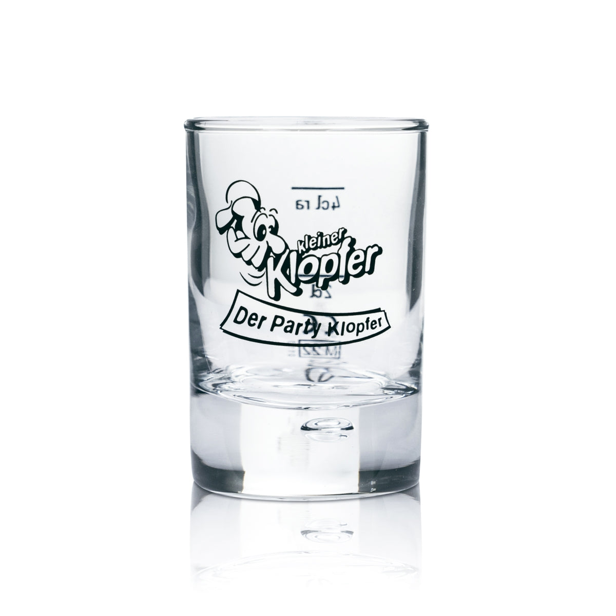 6x Kleiner Klopfer Glas 4cl Shot Gläser Schnape Kurze Stamper 2cl 4cl Eiche Bar – Ansicht 2