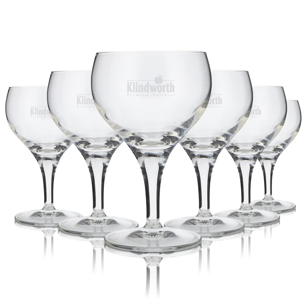 6x Klindworth Glas 0,2l Softdrink Saft Becher Gläser Set Trinkglas Wasserglas